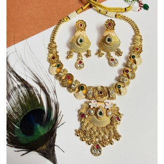 Necklace gold polices 22ct  Earring & Necklace Set