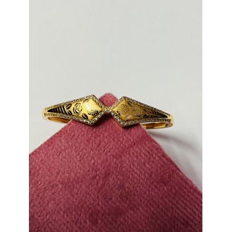 Stainless Steel Gold-plated Kada     free size