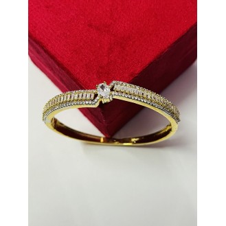 Stainless Steel Gold-plated Kada     free size