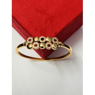 Stainless Steel Gold-plated Kada     free size