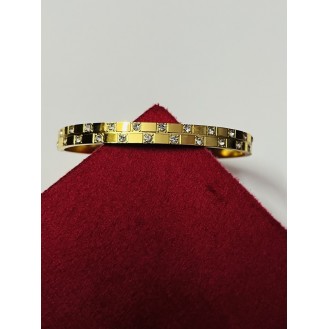 Stainless Steel Gold-plated Kada     free size