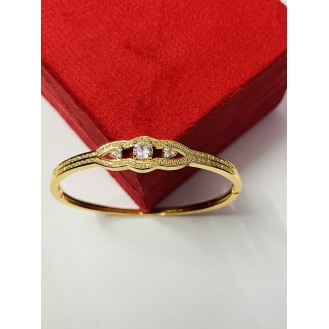 Stainless Steel Gold-plated Kada     free size