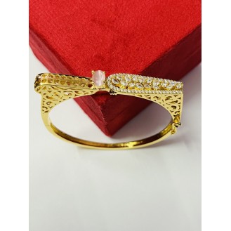 Stainless Steel Gold-plated Kada     free size