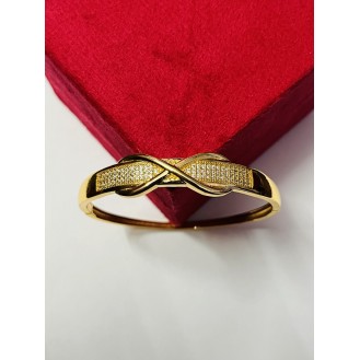 Stainless Steel Gold-plated Kada     free size