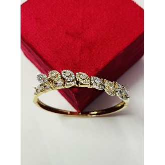 Stainless Steel Gold-plated Kada     free size