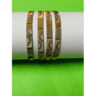  Gold-plated Bangle Set 22ct  premium quality sone se kam nahi kho jaye to gam nahi   ALL SIZE